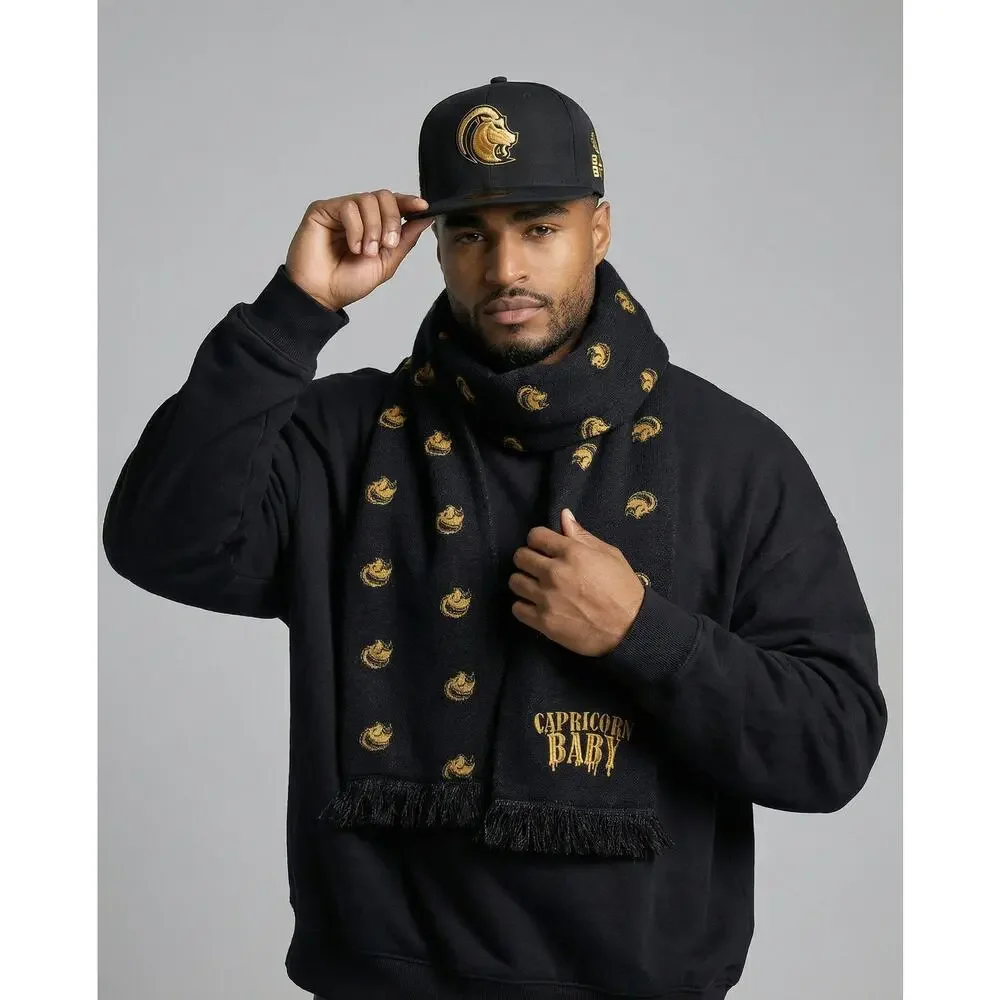 Onyx Icon Scarf – Gold